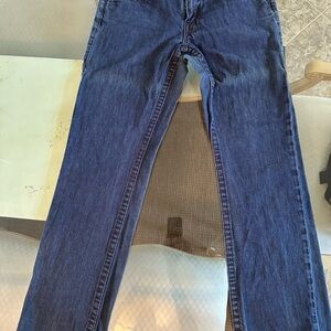 Men’s True Religion size 34” waist dark wash boot leg jeans